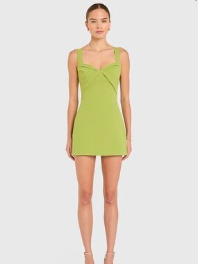 Amanda Uprichard | Dresses | Amanda Uprichard Green And White Dress |  Poshmark